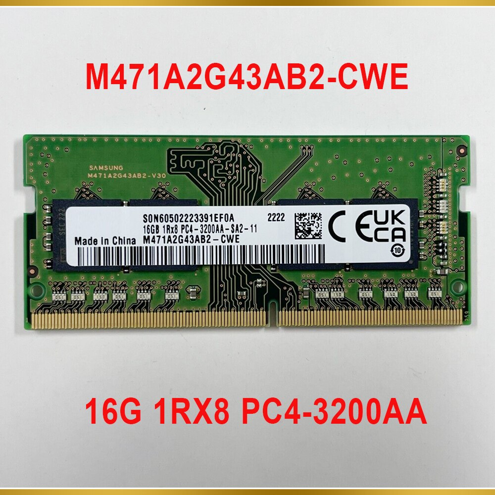 Ｚ RAM Ʈ ޸, DDR4 3200, 16GB, 16G, 1RX8, PC4-3200AA M471A2G43AB2-CWE, 1 
